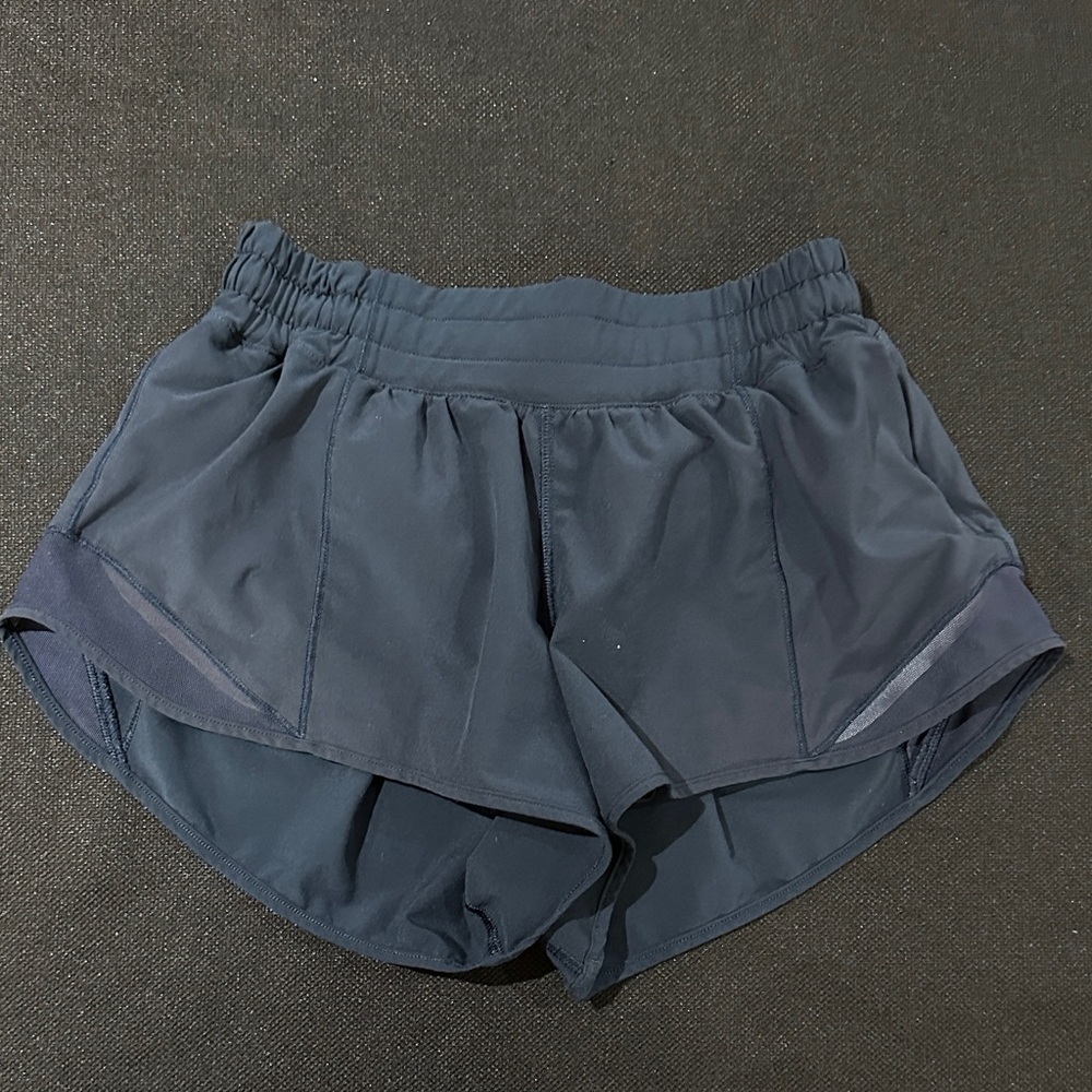Lululemon Navy Blue Hotty Hot Shorts